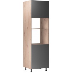 Virtuvės spinta LNG2-BP D60PM-P/L orkaitei (Dab Artisan/Grey)